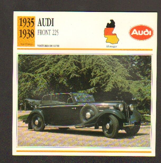 AUTOMOBILE Germany / AUDI Front 225 / FEATURE SHEET