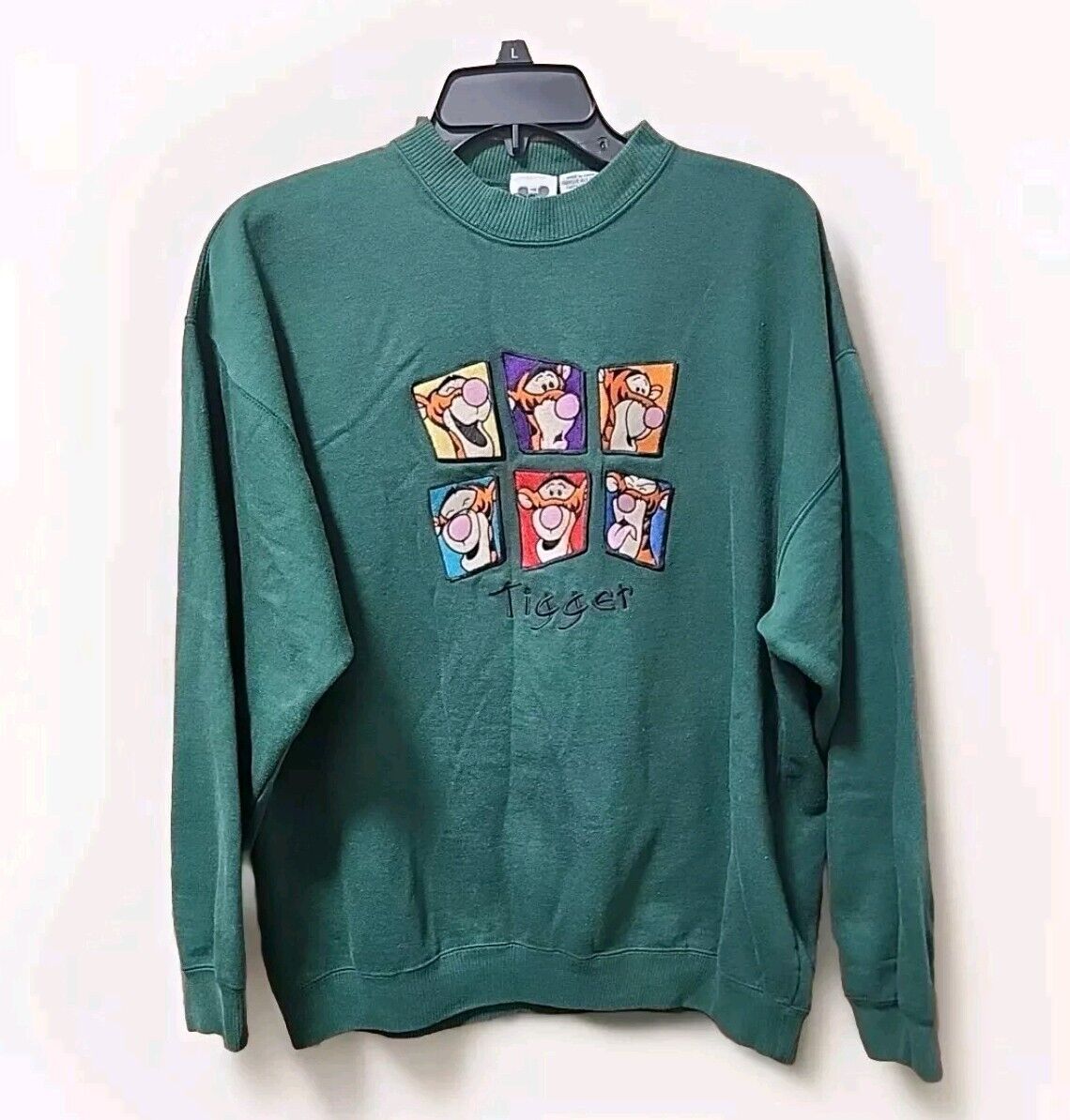 Vintage 90s Disney Tigger Embroidered Sweatshirt Adult Small