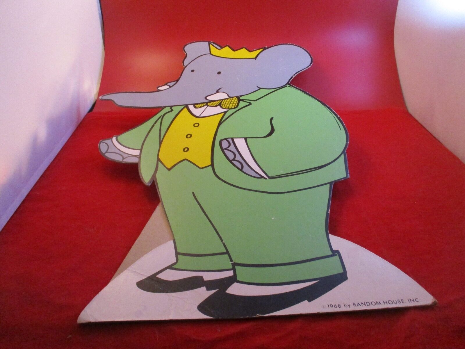 Babar the Elephant 1968 Random House Promotional Store Counter Standee Display