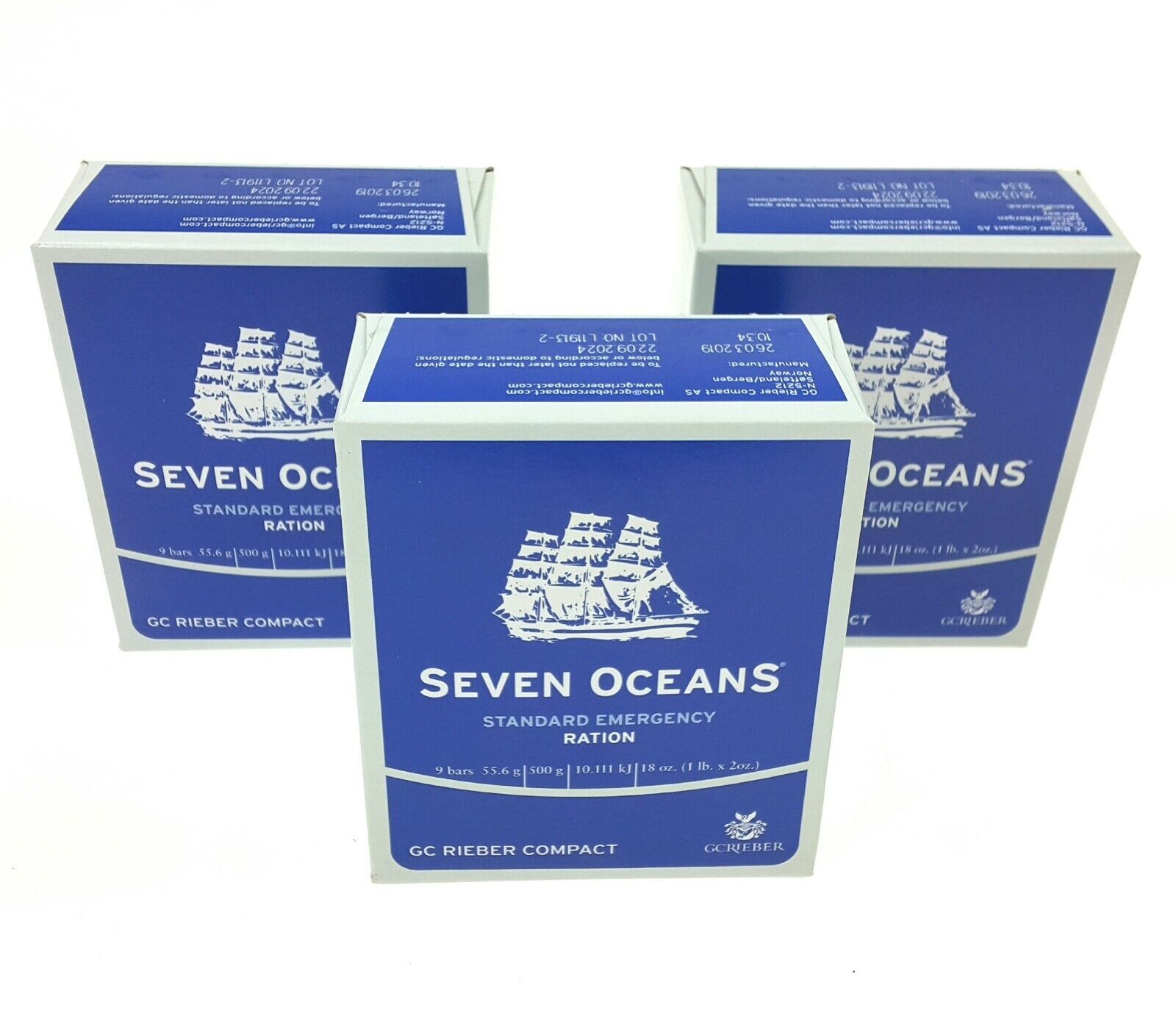 HALAL 3x BOX 500g EMERGENCY FOOD RATION MEAL SURVIVAL BISCUITS SEVEN OCEANS MRE