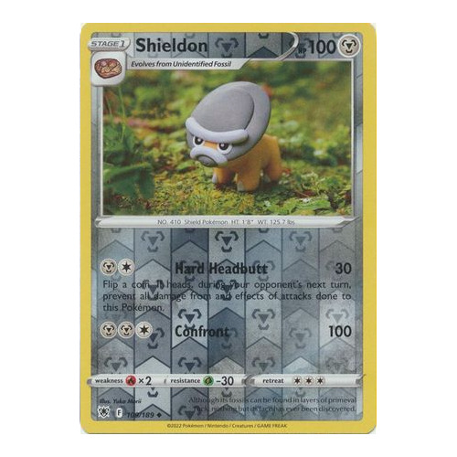 Shieldon 109/189 Reverse Holo Astral Radiance Pokemon Cards TCG Pack Fresh Mint