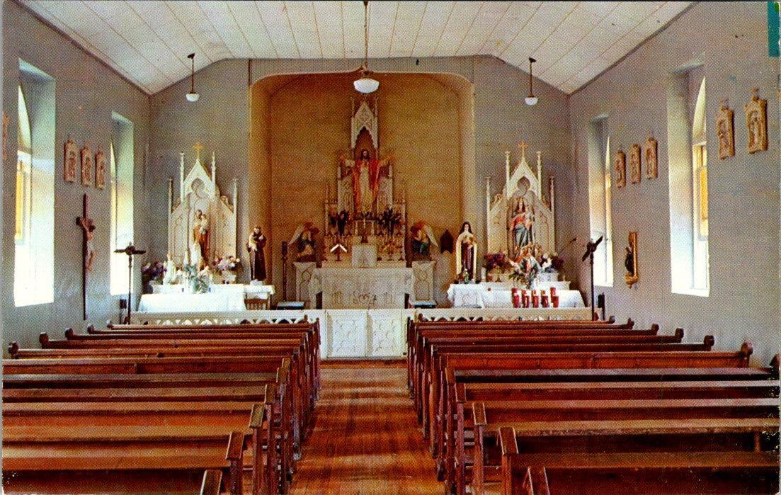 Roma, TX Texas CHURCH INTERIOR Used In MARLON BRANDO Movie Viva Zapata  Postcard