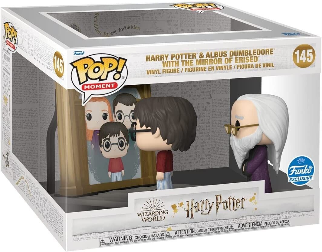 Harry Potter And Albus Dumbledore With The Mirror Of Erised Funko Pop Moment 145