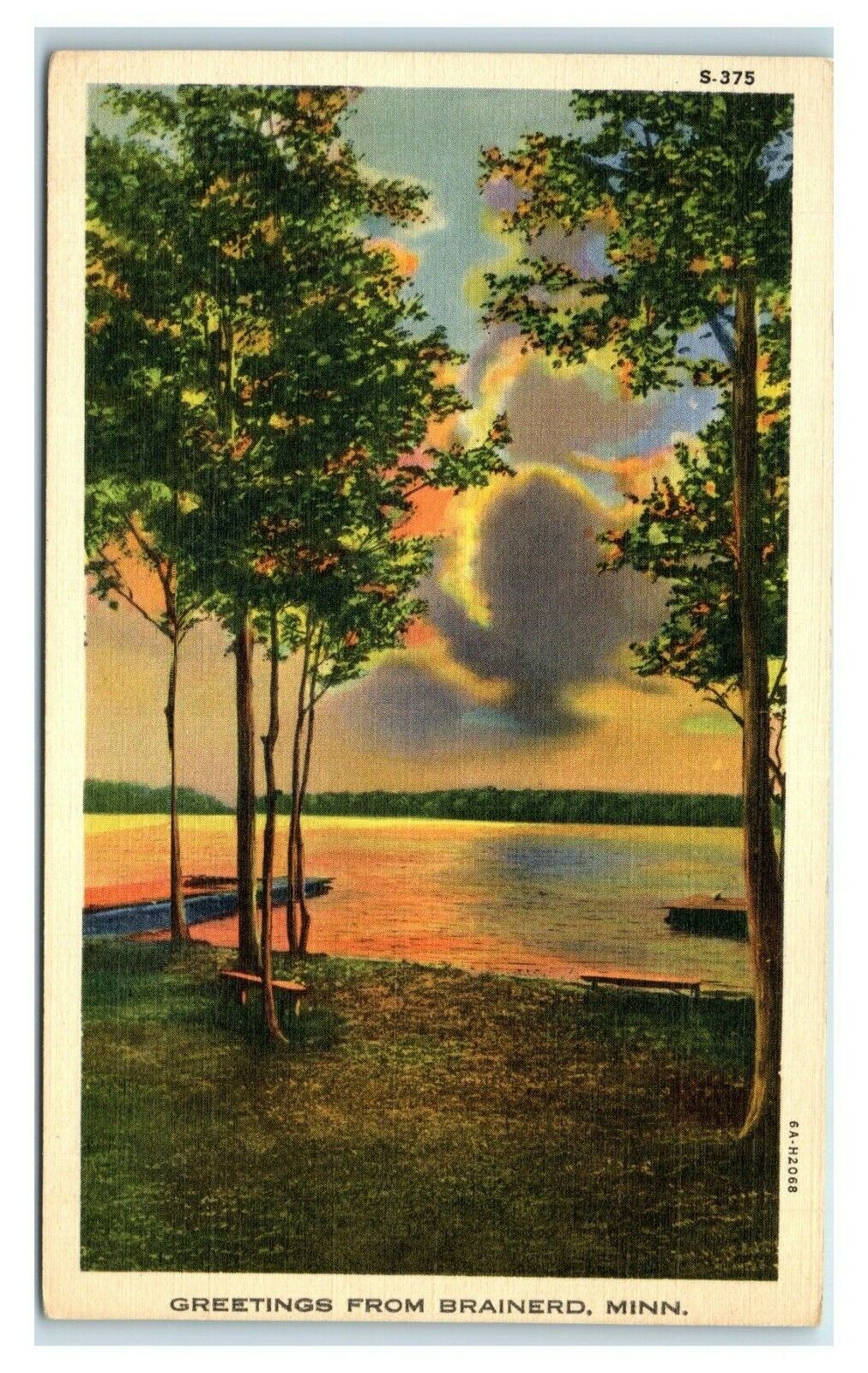 Postcard Greetings from Brainerd, Minnesota 1940 J61
