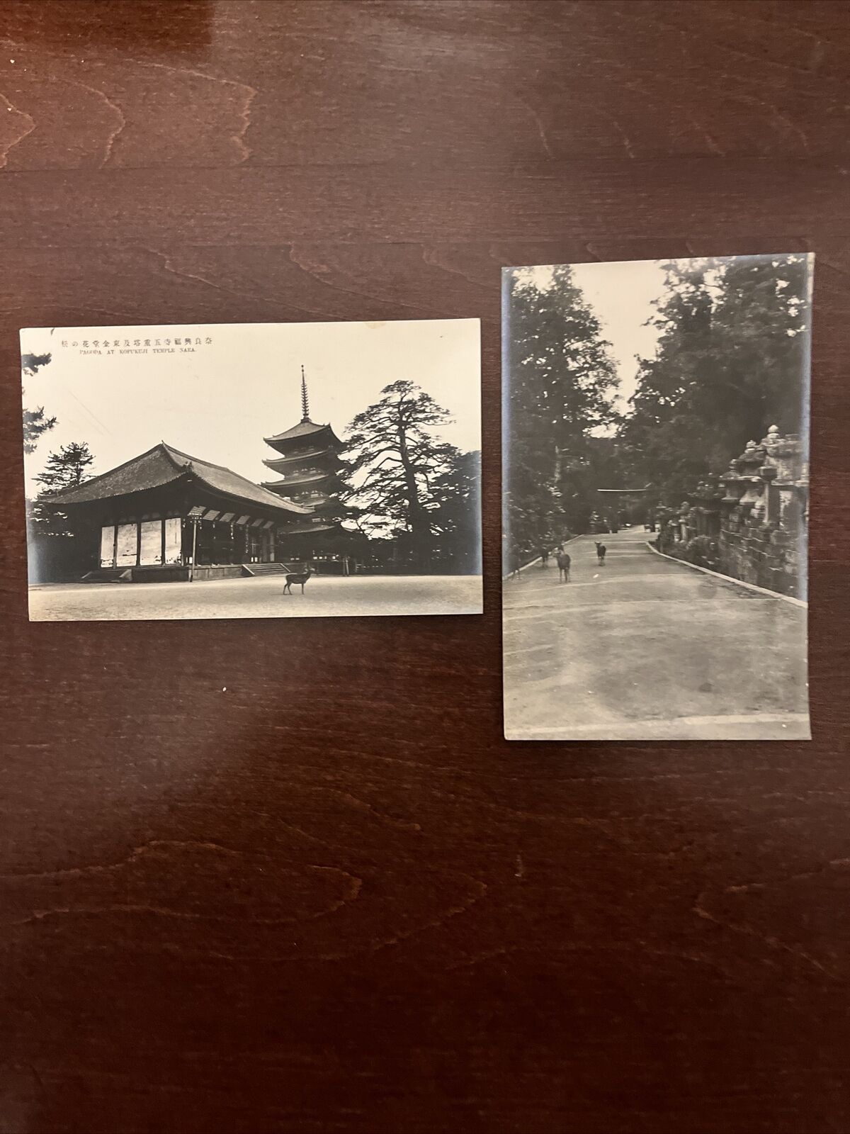 Vintage Nara Japan B&W Postcards 