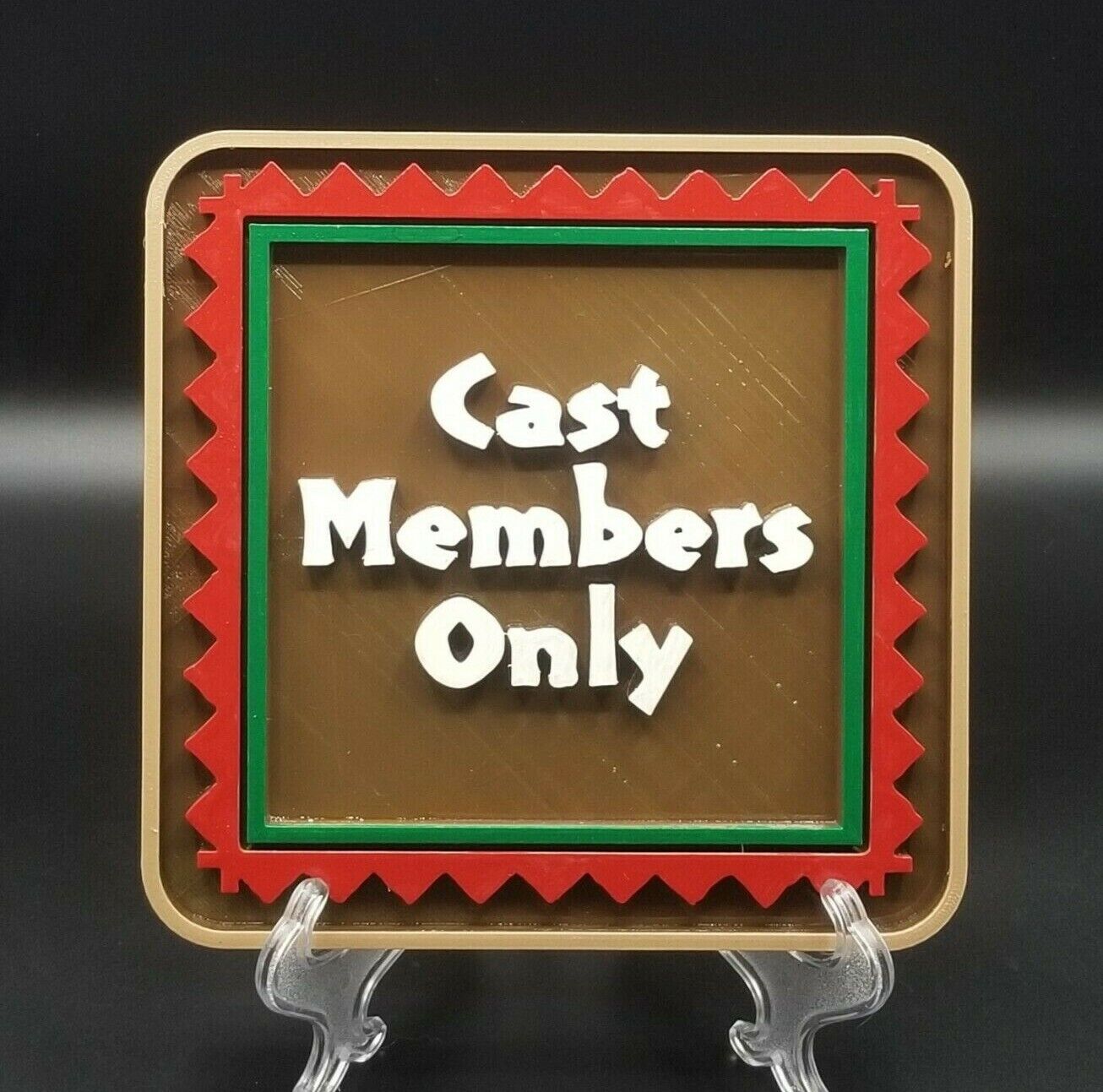 Disney Polynesian Resort Themed Cast Members Only Sign / Plaque