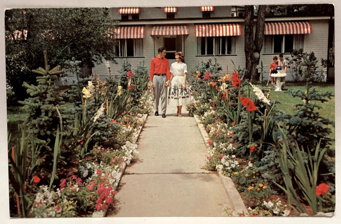 Chestnut Grove Lodge and Cottage, Pocono Mountains, PA Vintage Postcard