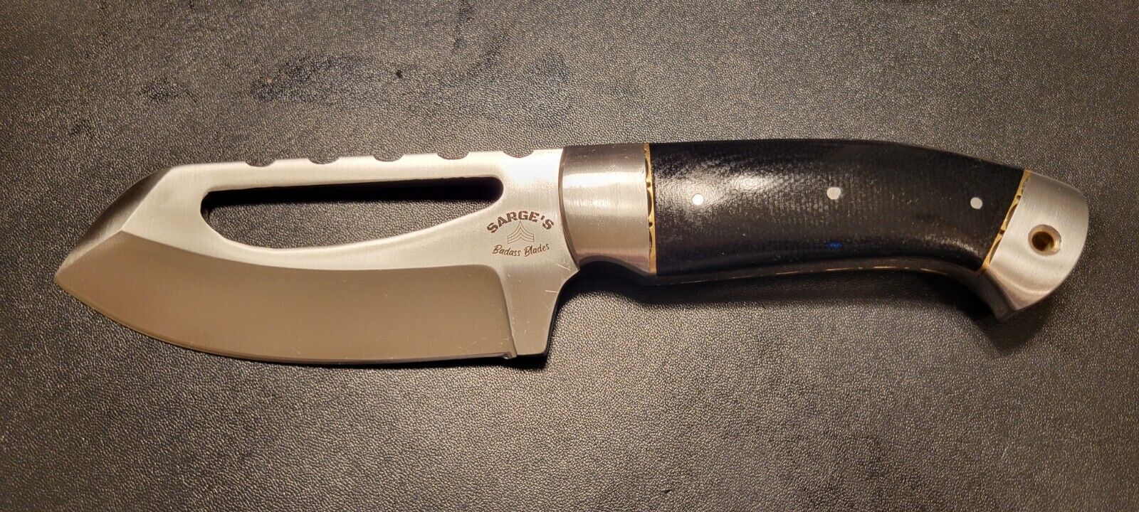 Badass Blades Handmade D2 Steel Tactical Survival Knife Micarta Handle- BA465