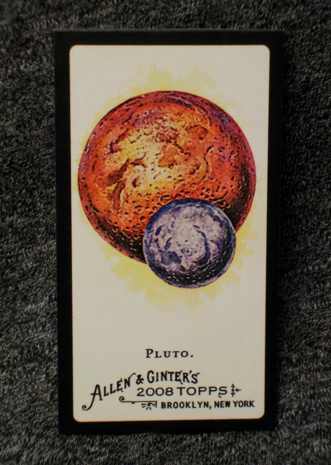 Planet Pluto ➙ #233 mini  BLACK BORDER 2008 Topps Allen & Ginter\'s LIMITED card