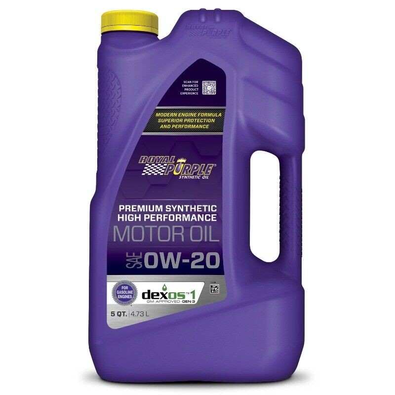 Royal Purple High Performance Motor Oil 0W-20Premium Synthetic Motor Oil,5Quarts