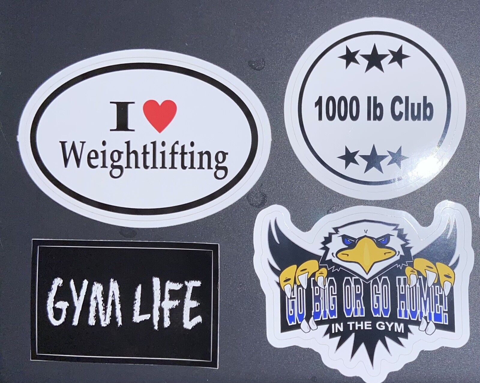 (4) Custom Gym  Stickers