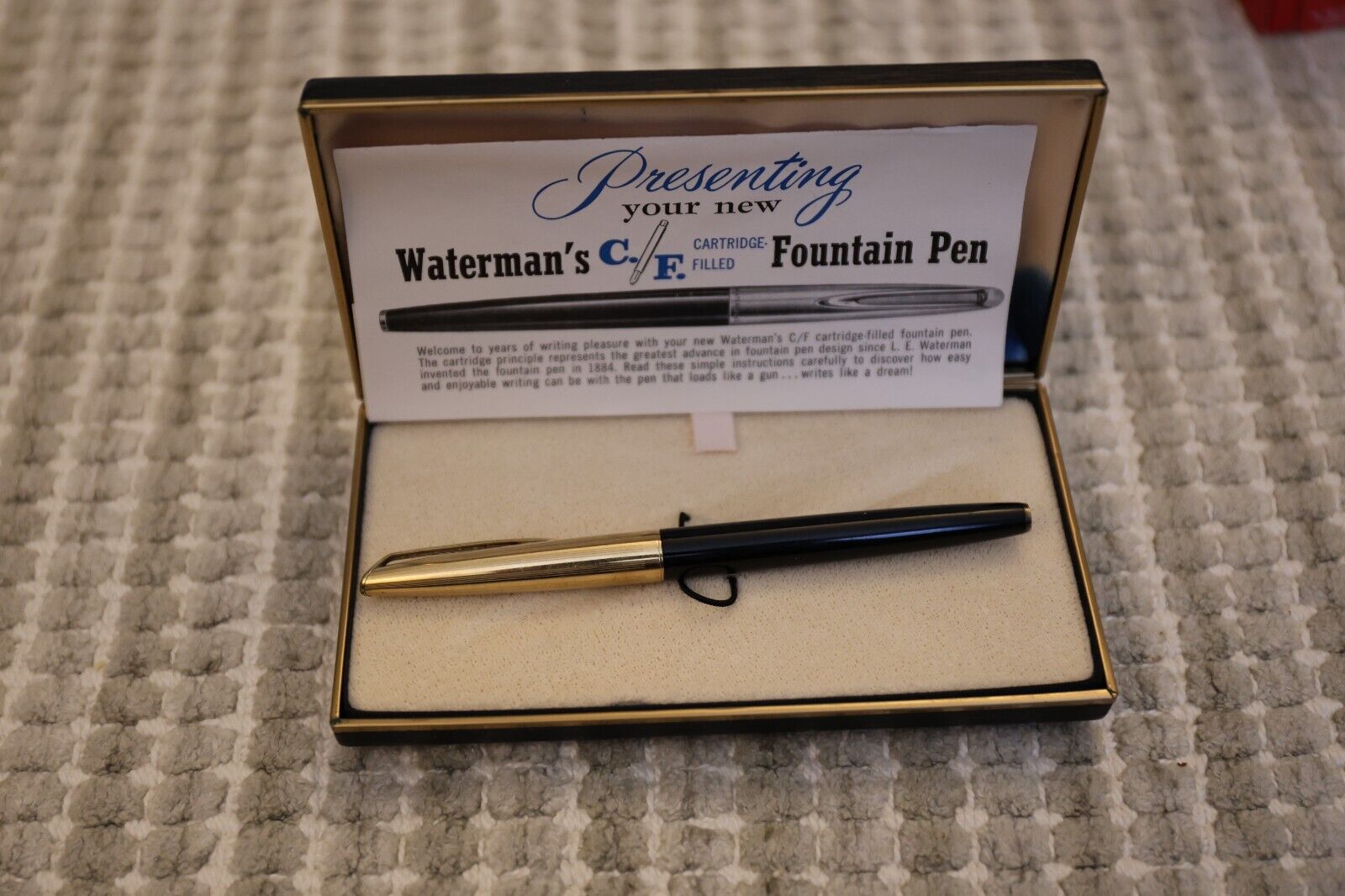 Waterman C/F Fountain Pen, 18K 750 Nib
