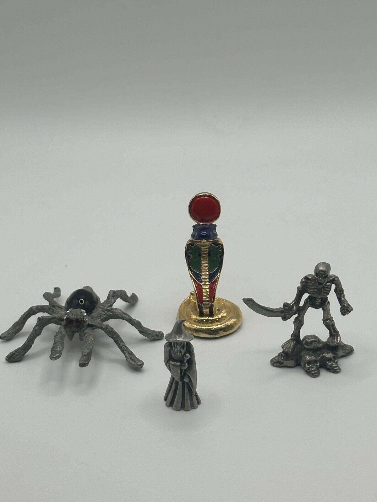 Pewter Fantasy Figures Lot - 4 in Total - Statues - Collectibles - Wizard