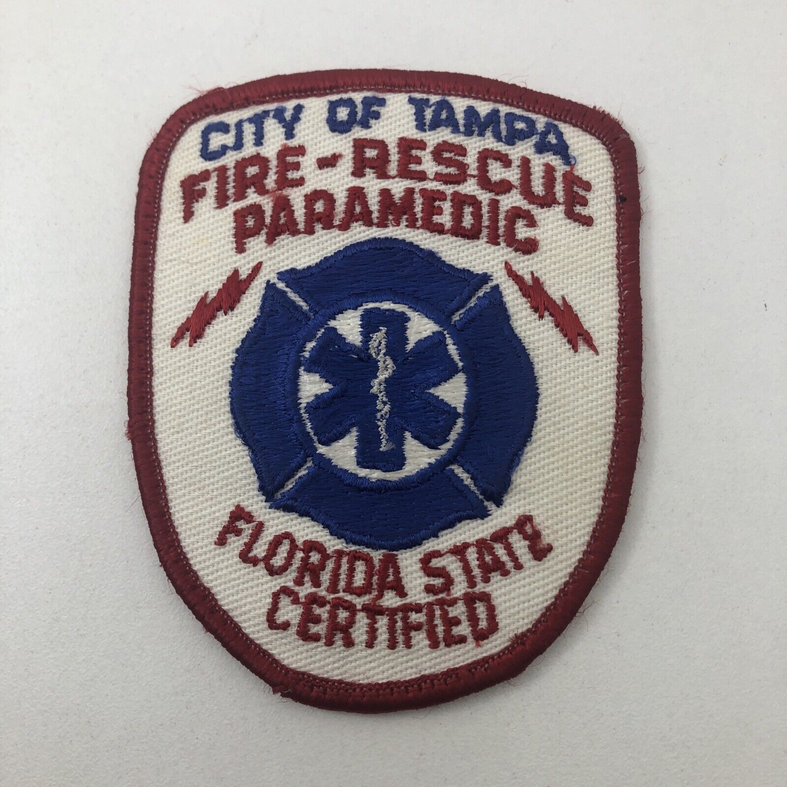 City of Tampa FLORIDA Fire Rescue Paramedic  Florida State Certified patch