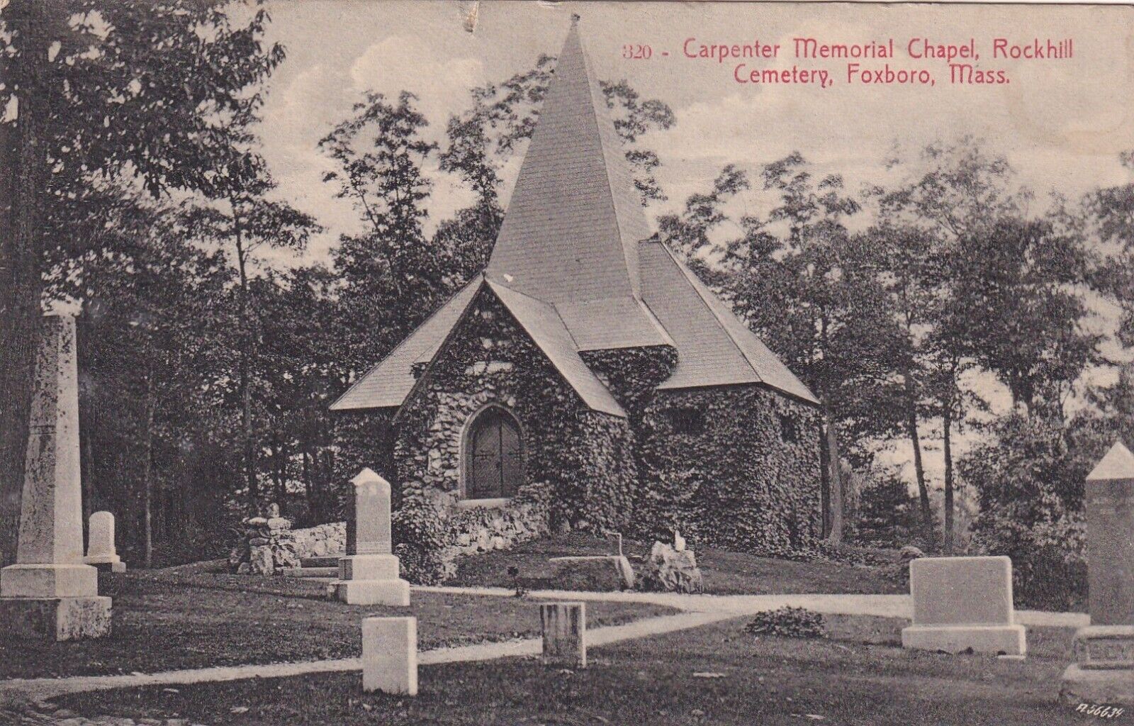 1909 Carpenter Memorial Chapel, Rockhill Cemetery, Foxboro Mass