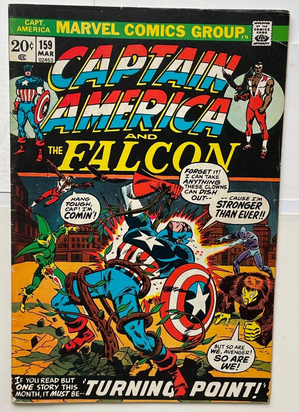 CAPTAIN AMERICA #159 -MARVEL COMICS -1973