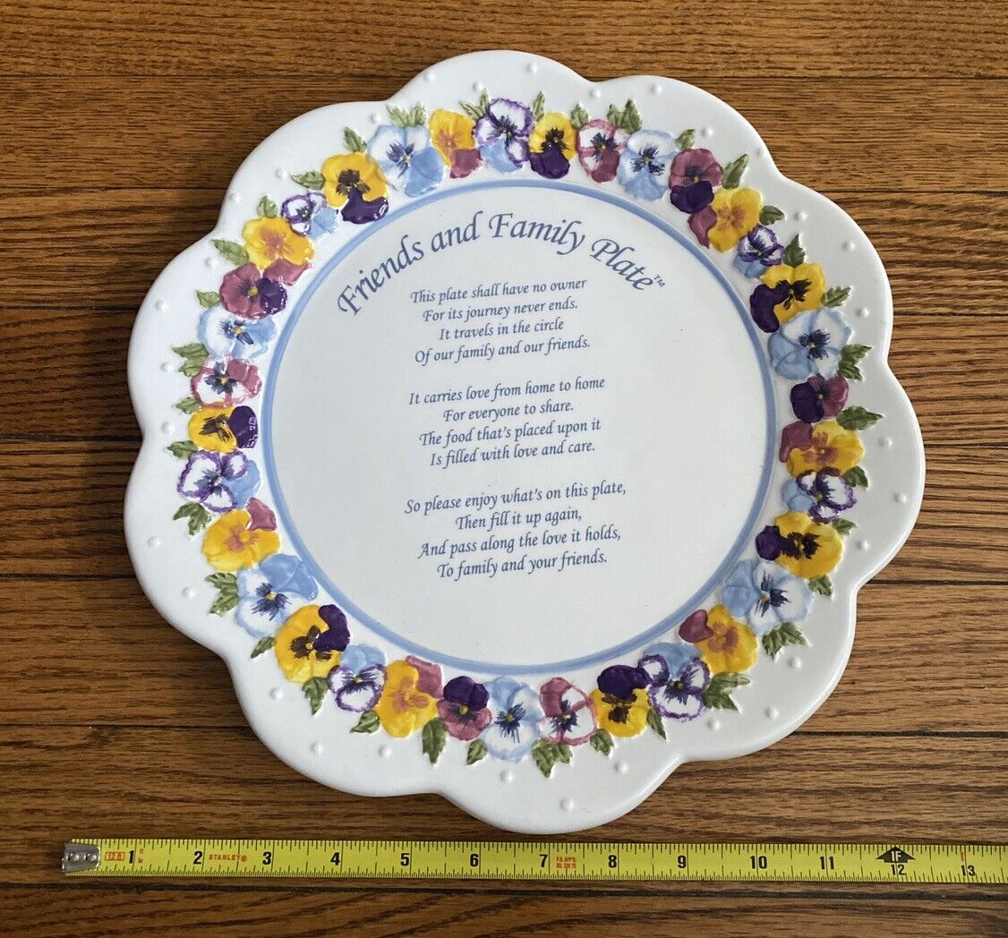 Friends And Family Plate Pansy’s