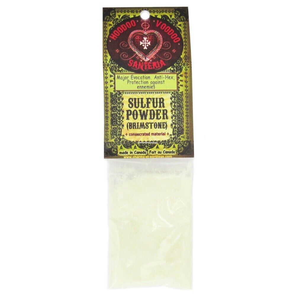 Sulfur Powder (Brimstone) by Charme et Sortilege 1/2 oz - NEW Ritual Supply