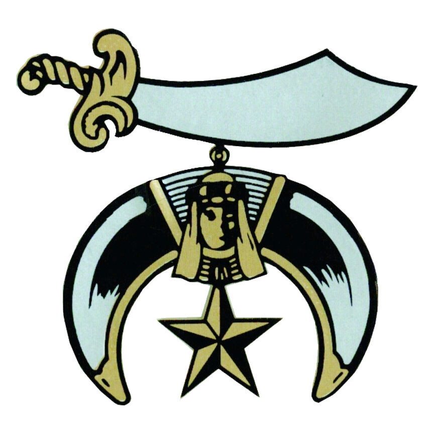 Freemason's Car Window Sticker Decal - Masonic Shriners Car Emblem