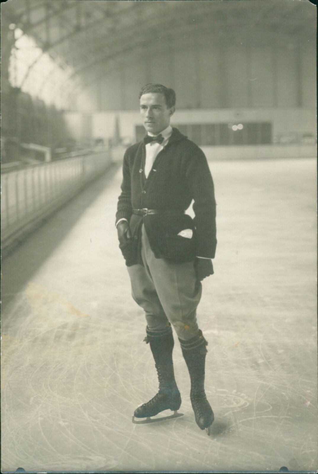 Gillis Grafström, Swedish figure skater. - Vintage Photograph 2490494