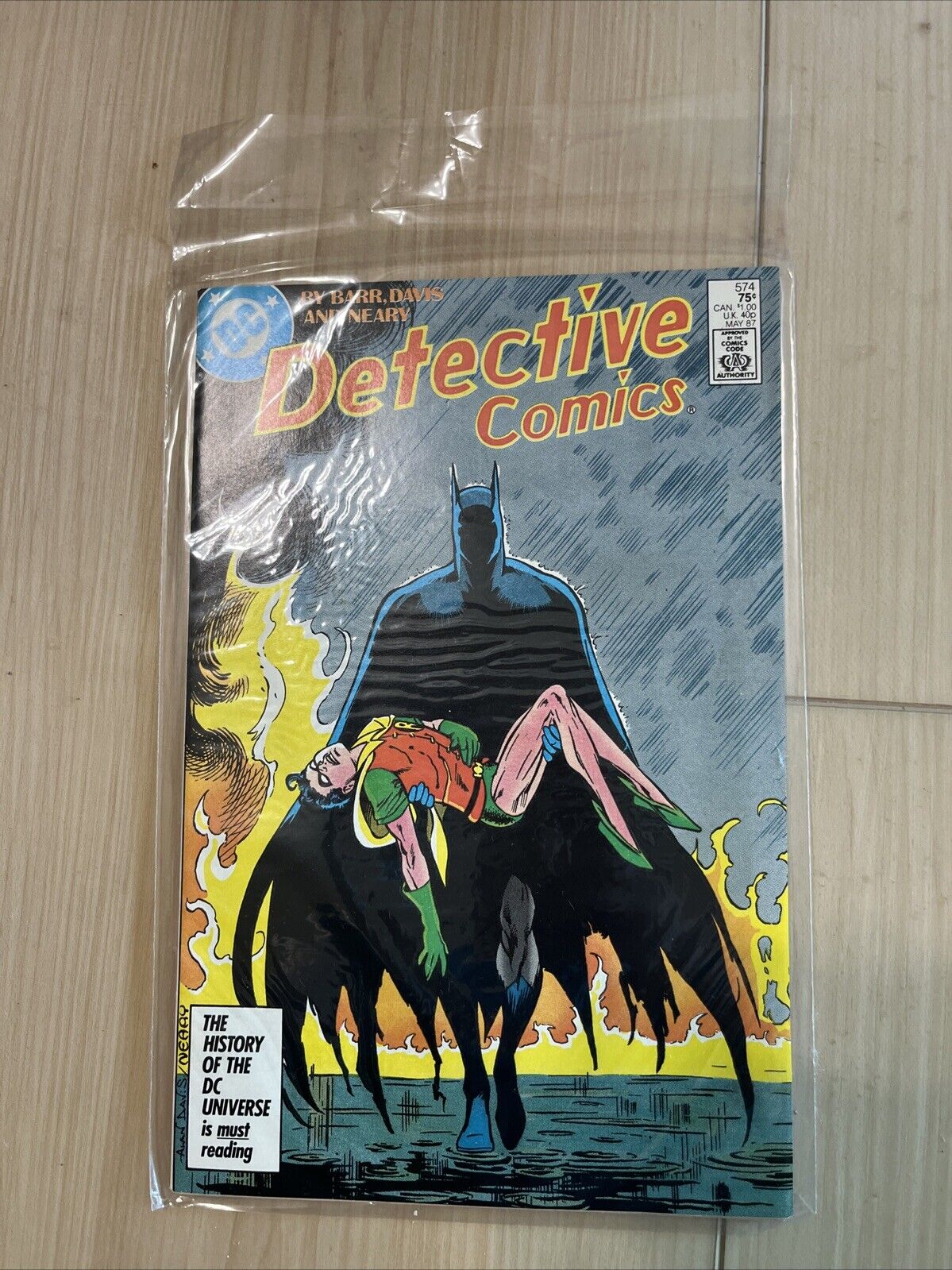 DETECTIVE COMICS #574 (1987) Origin BATMAN & JASON TODD / ROBIN retold (VF-)