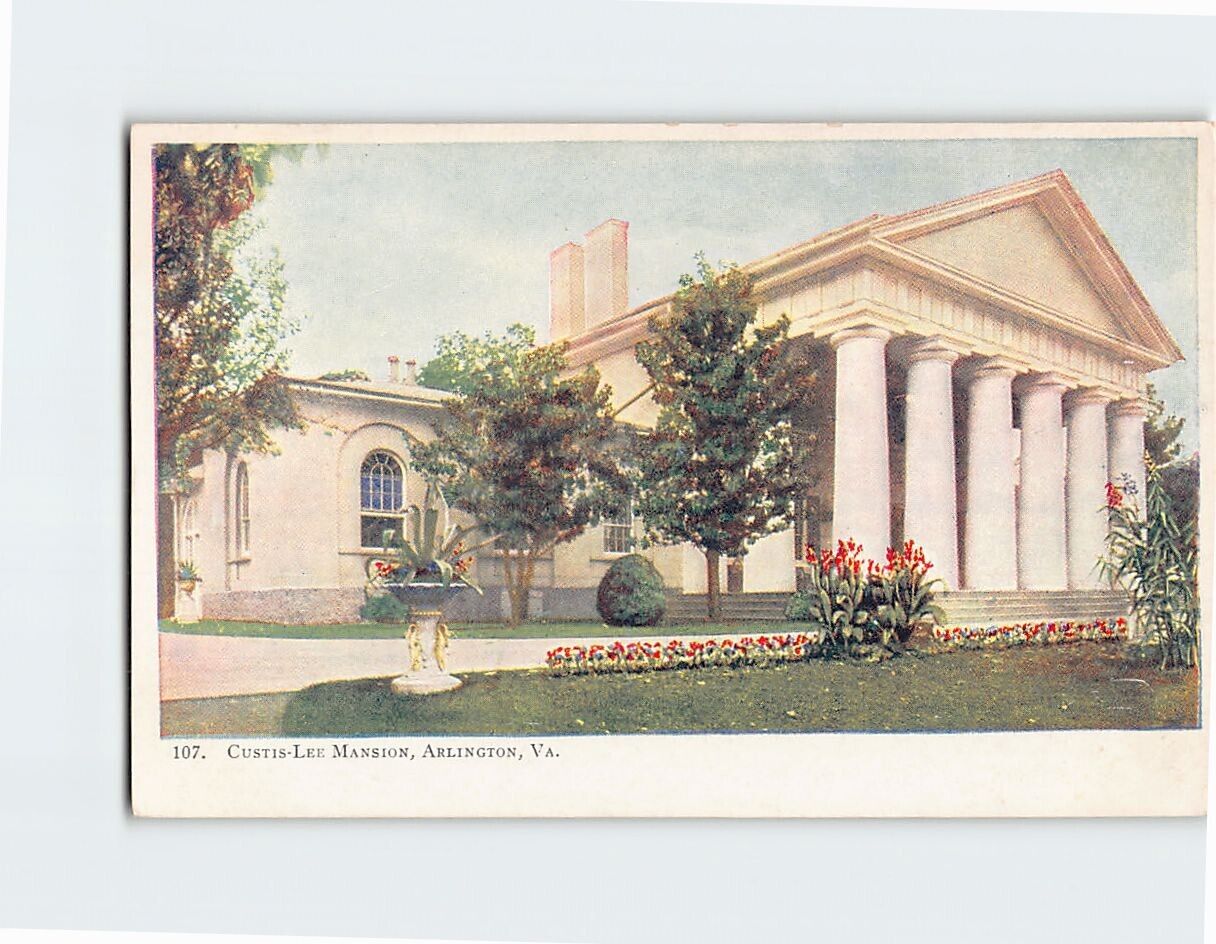 Postcard Curtis-Lee Mansion Arlington Virginia USA