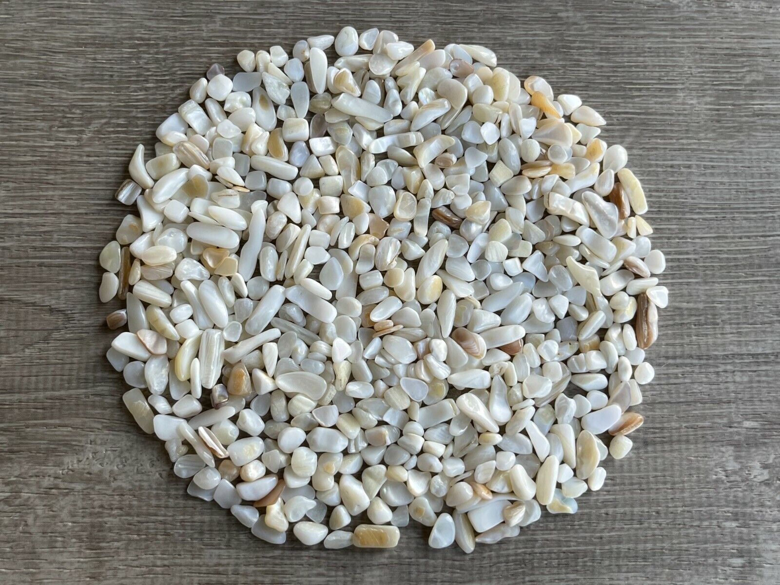 Grade A++ Mother of Pearl Semi Tumbled Gemstone Chips 5-18mm, Wholesale Bulk Lot