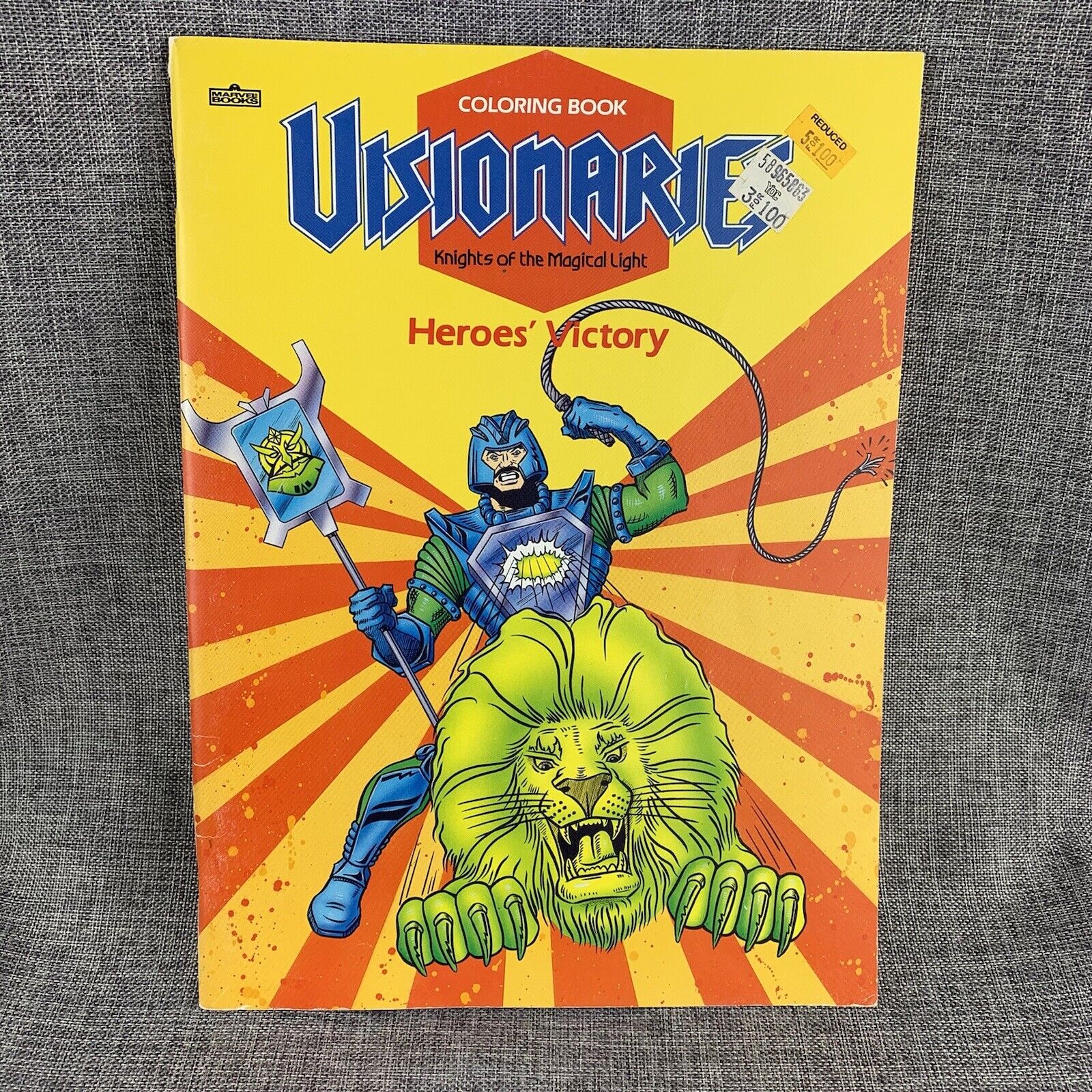 Visionaries Coloring Book Heroes\' Victory Vintage 1987 Partially Used