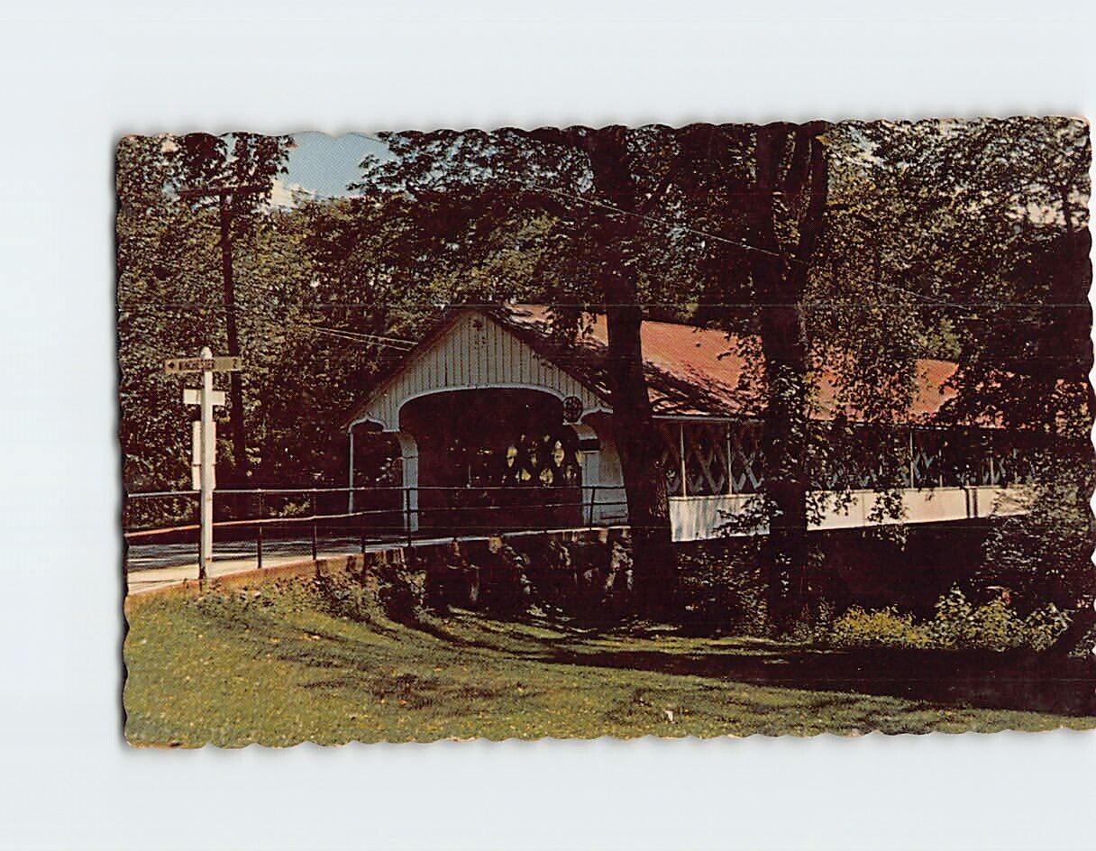 Postcard Covered Bridge at Ashuelot, New Hampshire