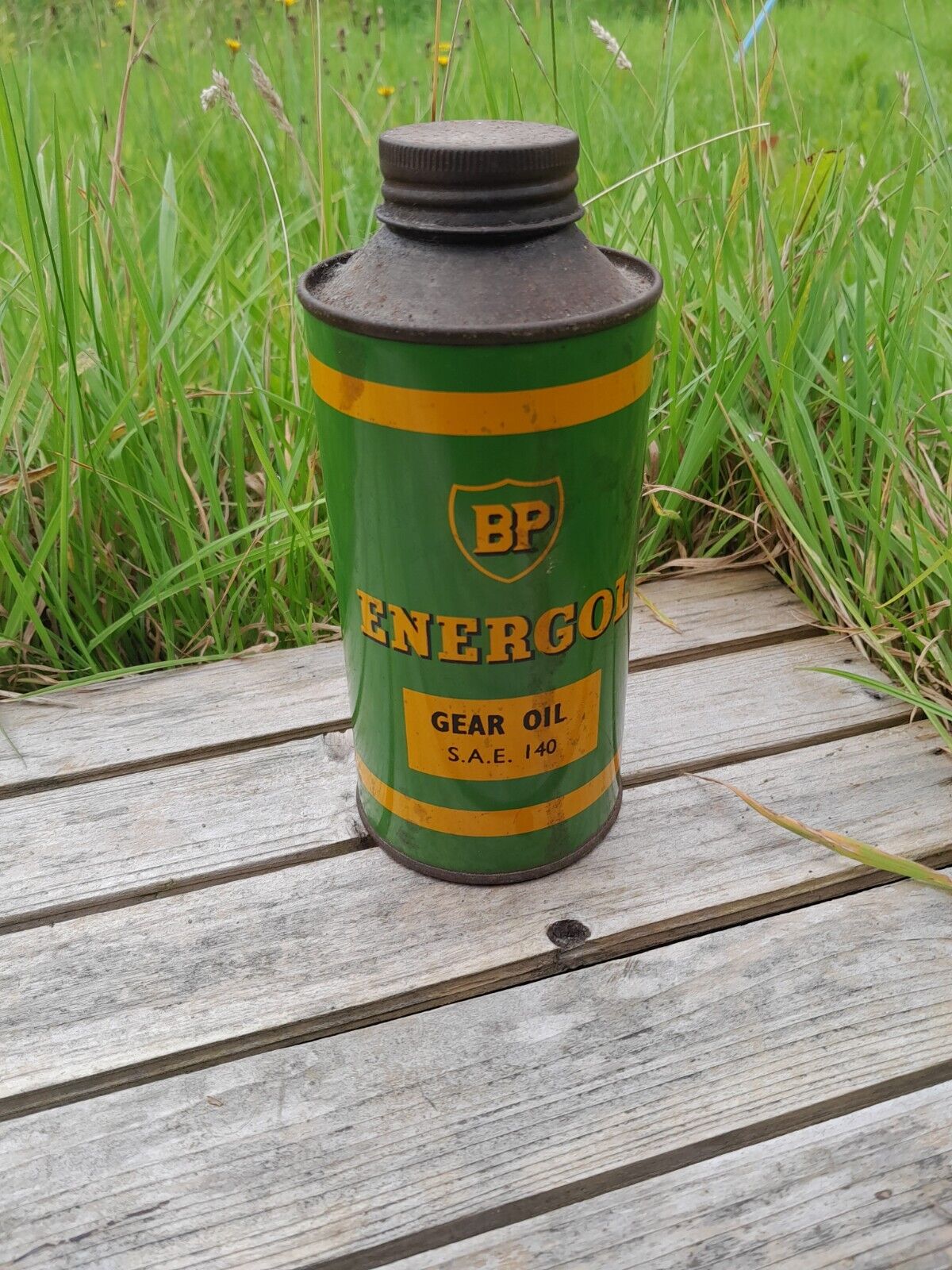 VINTAGE BP ENERGOL S A E 140  GEAR OIL