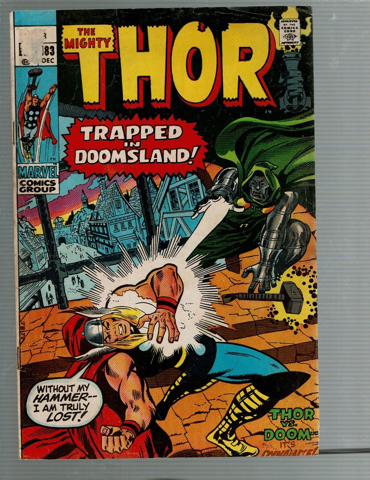 The Mighty Thor 183 Thor vs Dr Doom Conclusion VG/F
