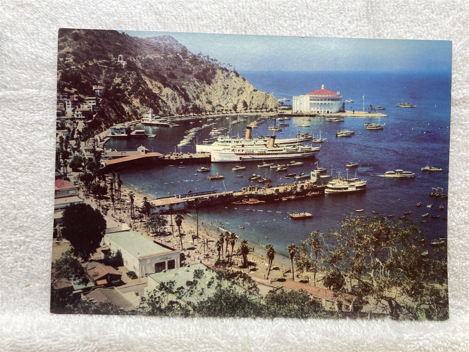 1950\'s 1960\'s Jumbo Postcard Steamers Avalon Catalina Santa Catalina CA Vtg Vtg