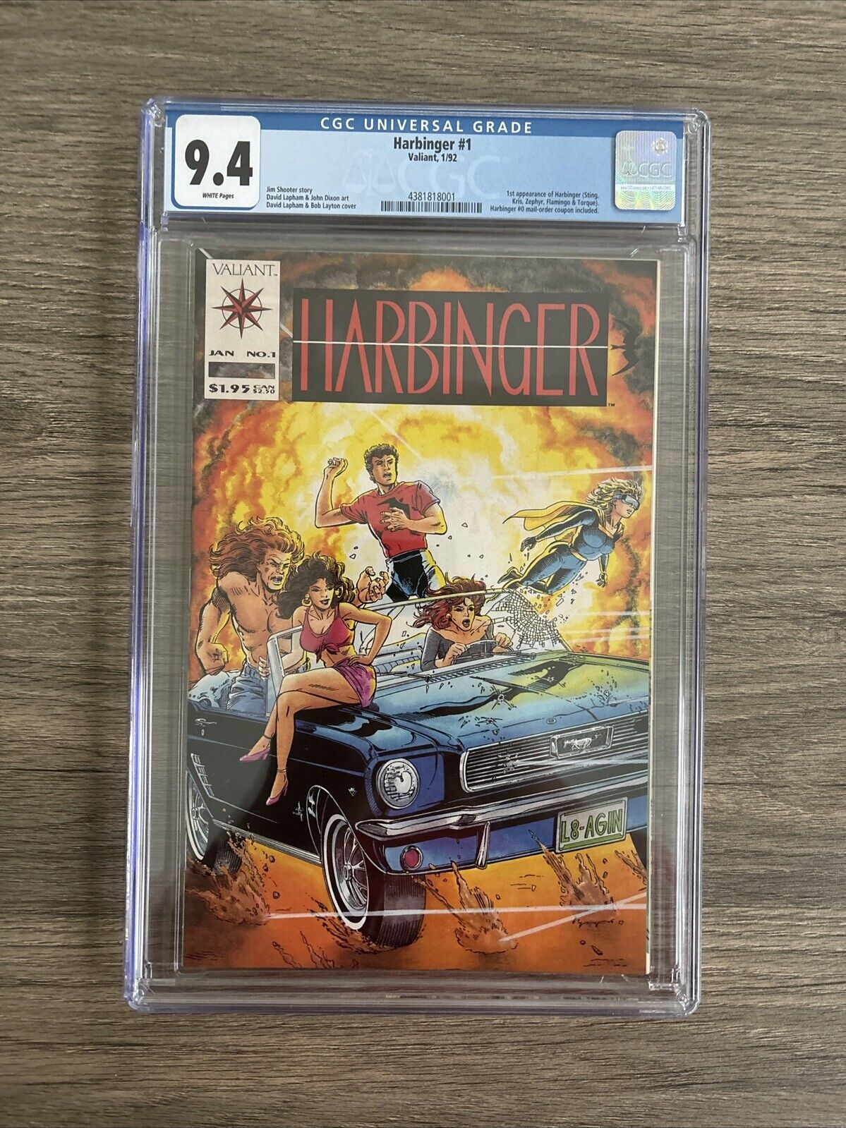 Harbinger #1 - 1st App Harbinger Valiant Series CGC 9.4 White Pages Key 🔑