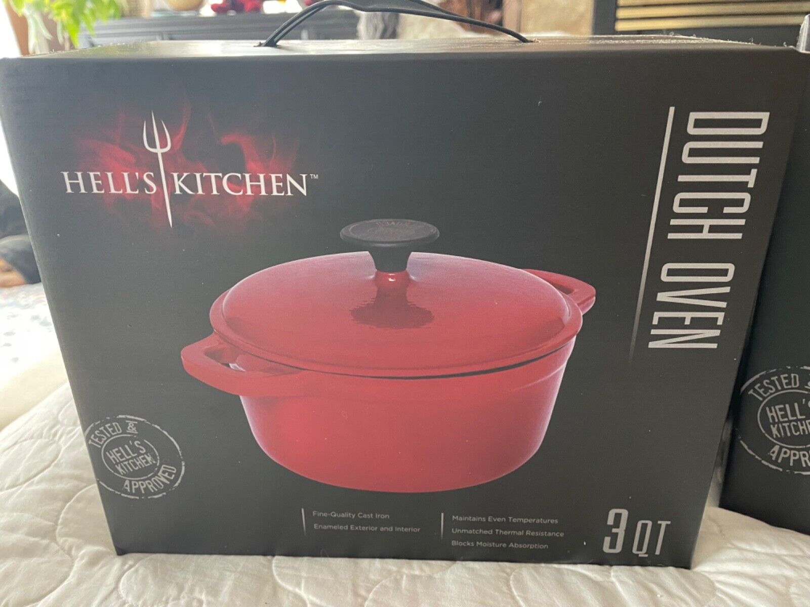 NEW in box  HELL'S KITCHEN SET  Fine Quality CAST IRON...