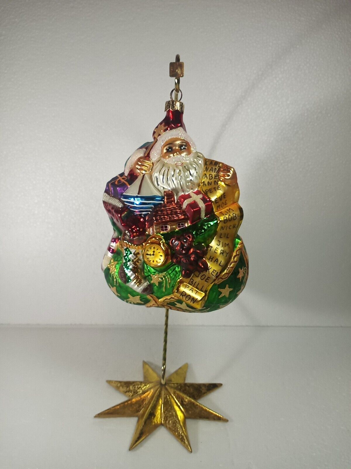 Christopher Radko, Enough For All, Santa w/ Toy Sack 1997 Ornament 97-209-0 