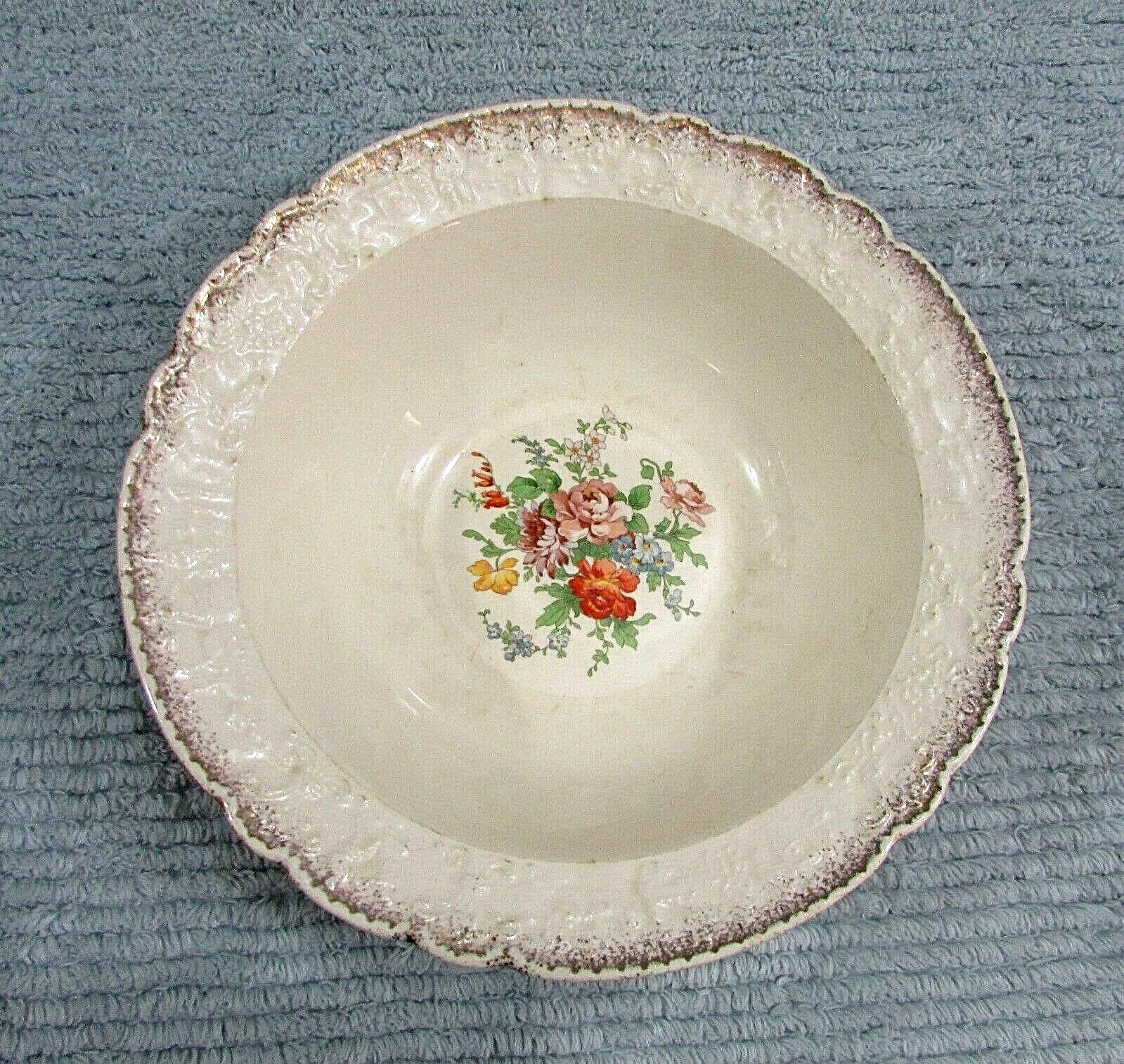 Vintage Holland Ware Pottery Universal Cambridge OH USA 3x8 Serving Bowl FREE SH