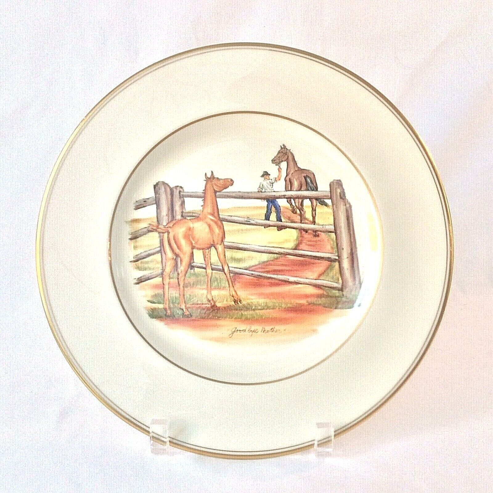 ABERCROMBIE FITCH FOAL HORSE DINNER PL CHARGER 10.75\