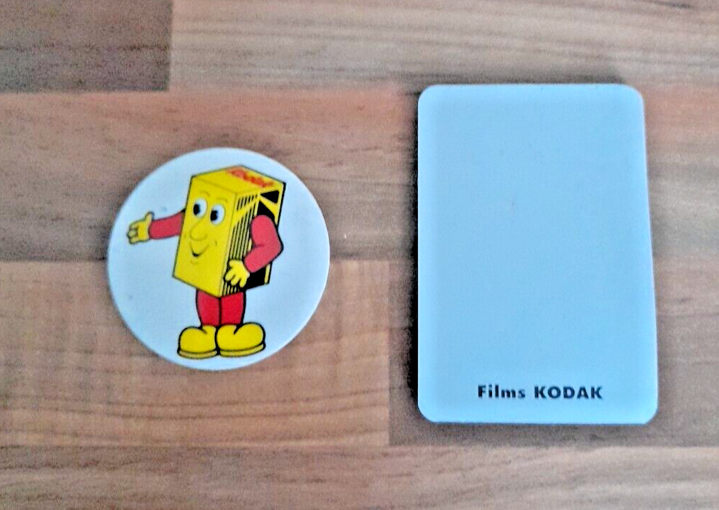 Vintage Kodak Film Pin Badge and French Address Book
