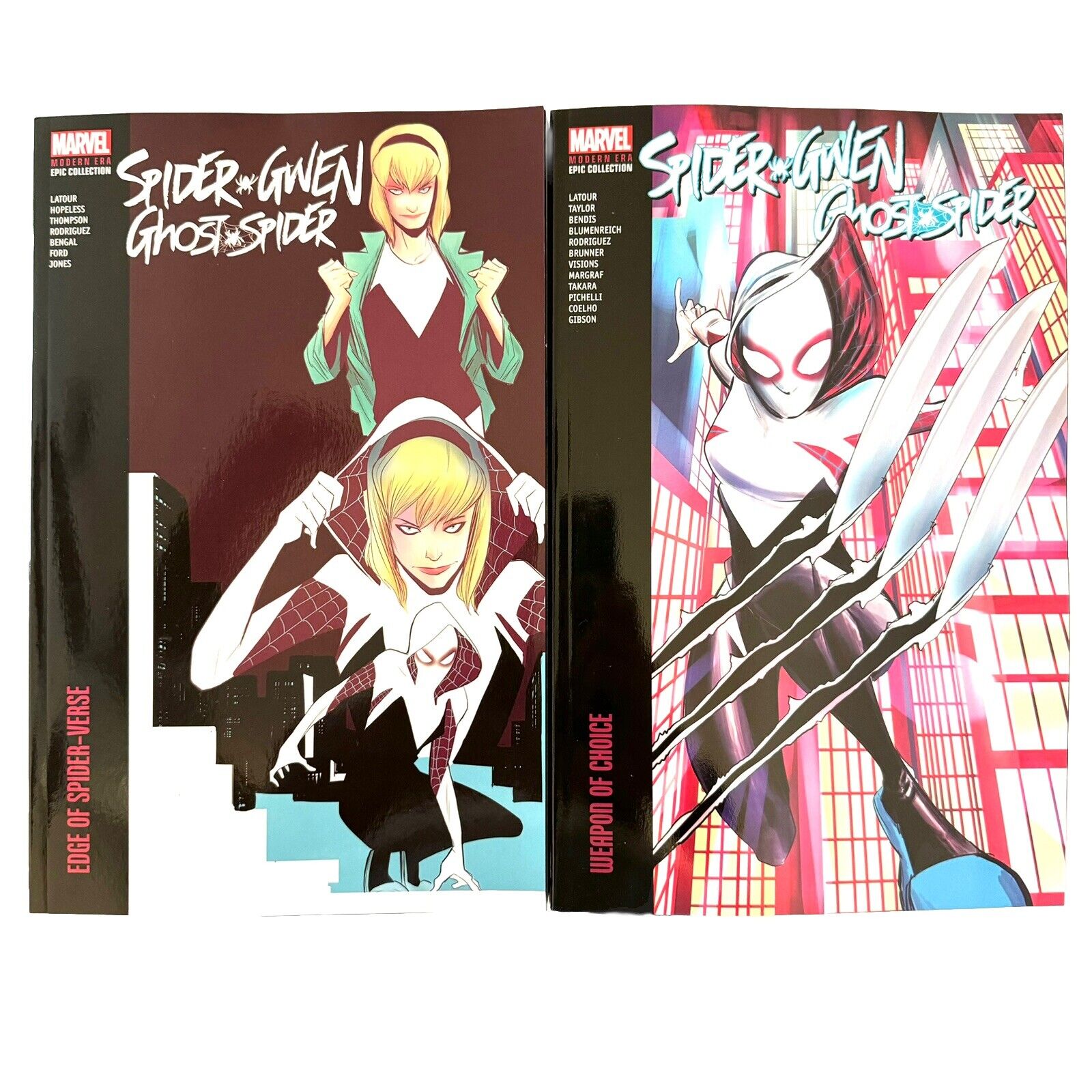 Spider-Gwen Ghost-Spider Epic Collection Weapon Choice & Spider-Verse New