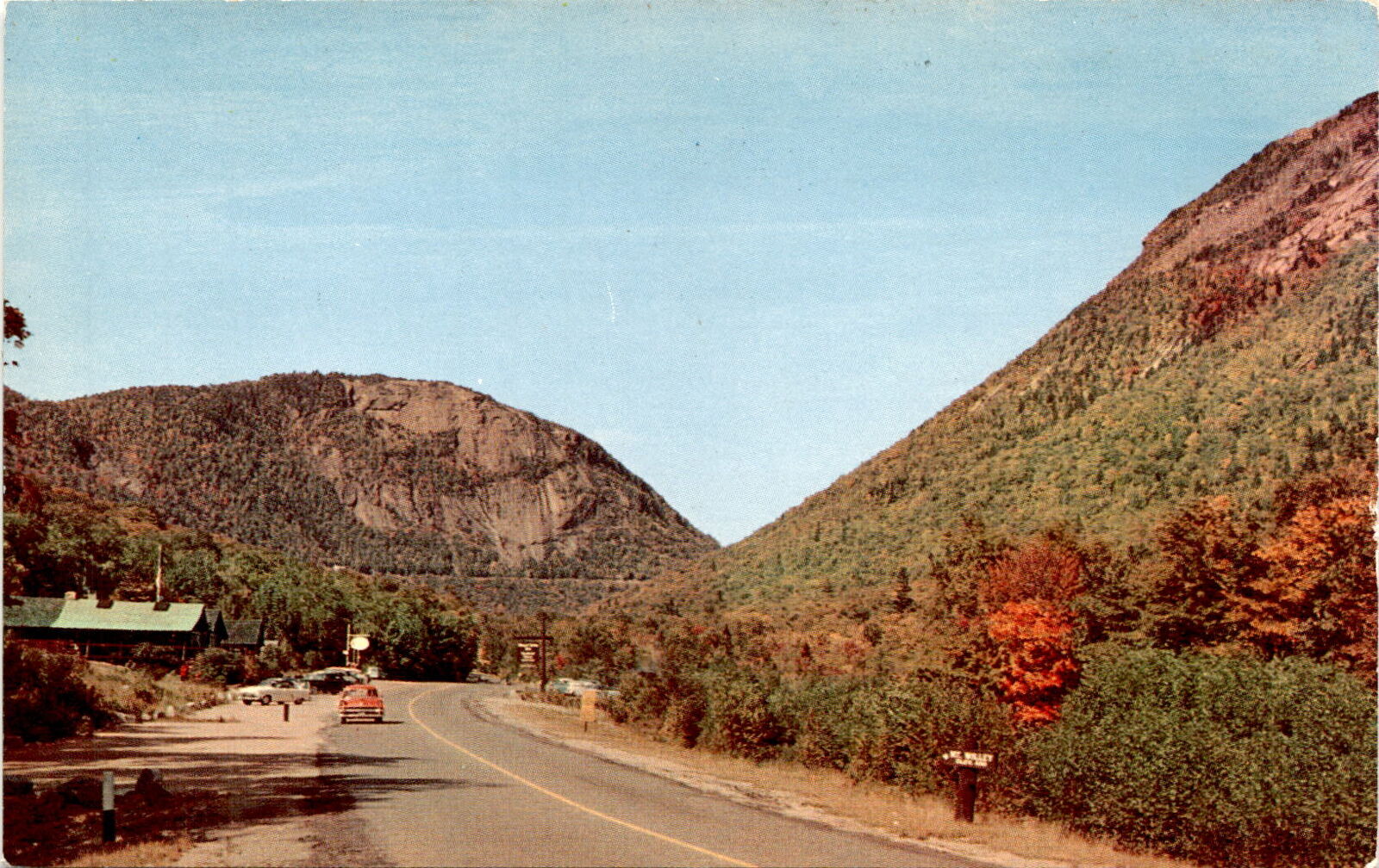 Crawford Notch State Park, New Hampshire, Mt. Willard, Mt. Webster,  Postcard