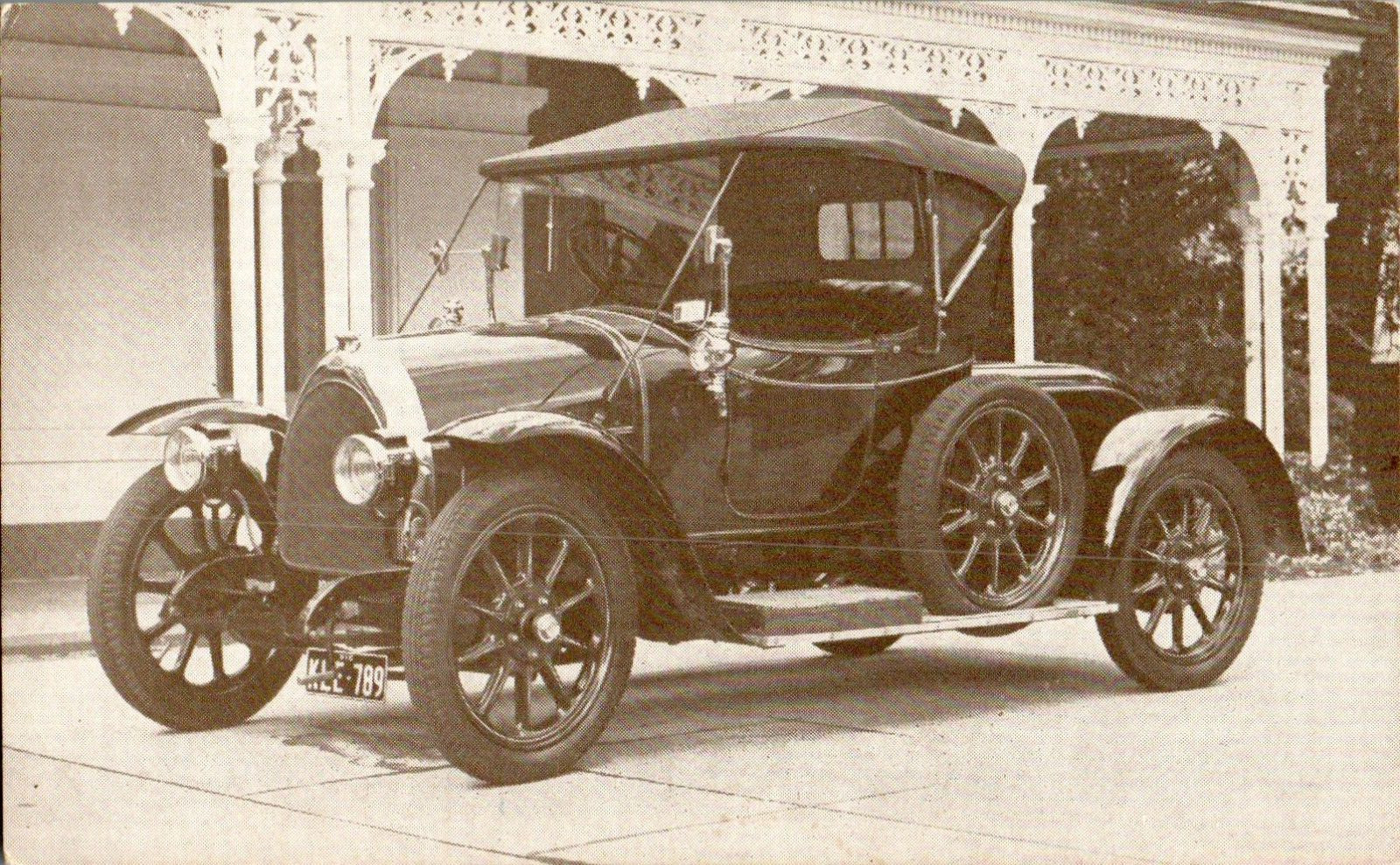 1914 Fiat Automobile, James Flood Motor Museum Collection, RPPC Postcard