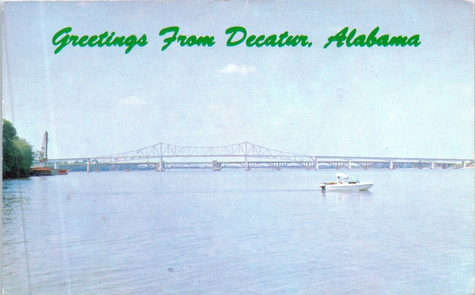 Decatur, AL - Greetings From Postcard Chrome Posted 1971 Tennessee River