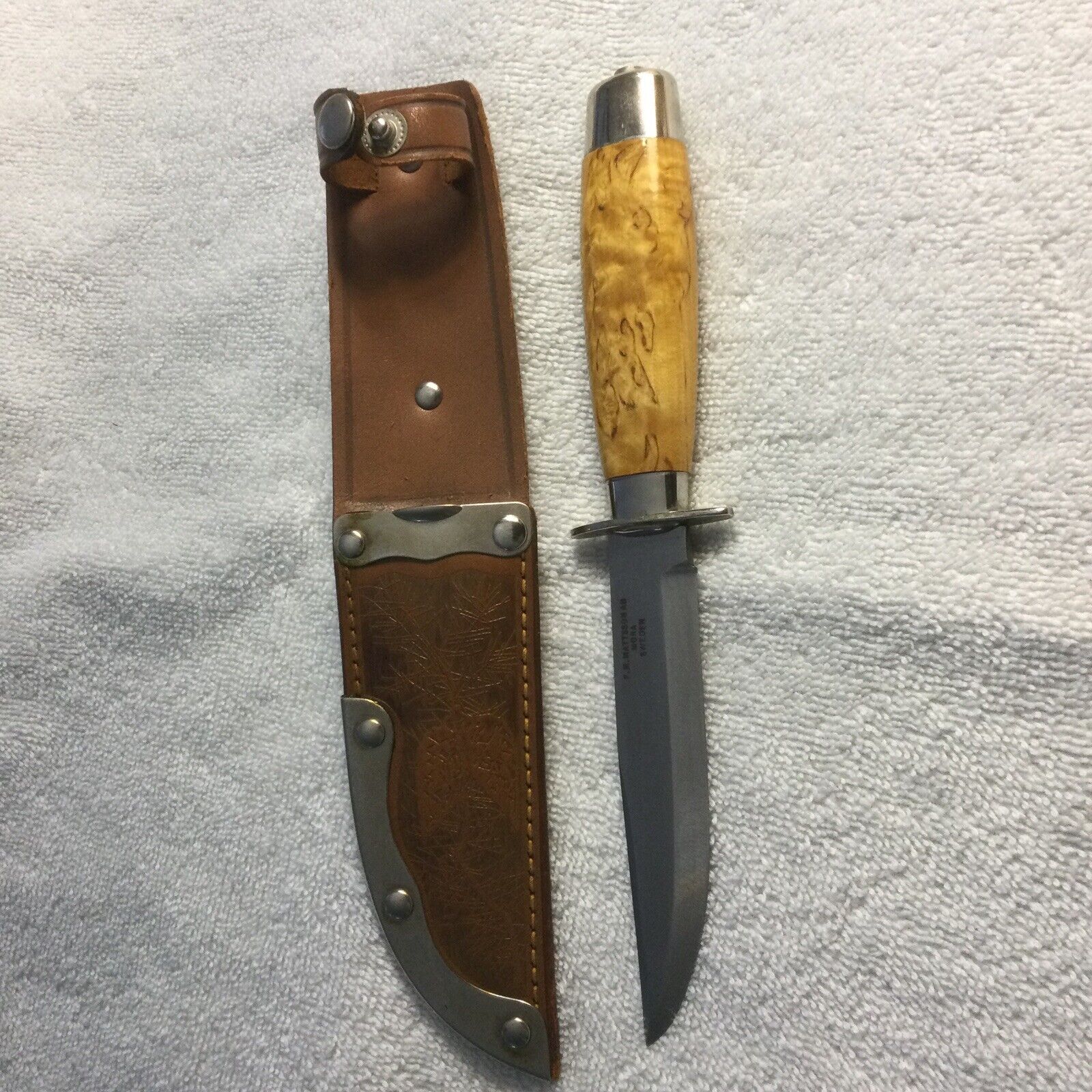 Vintage Mora Knife, F.M. Mattesson AB, Original Sheath, Mora Sweden