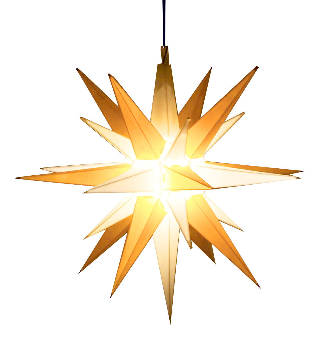 21” Moravian Star  - Hanging Outdoor Christmas Star Light - Bright Porch Light