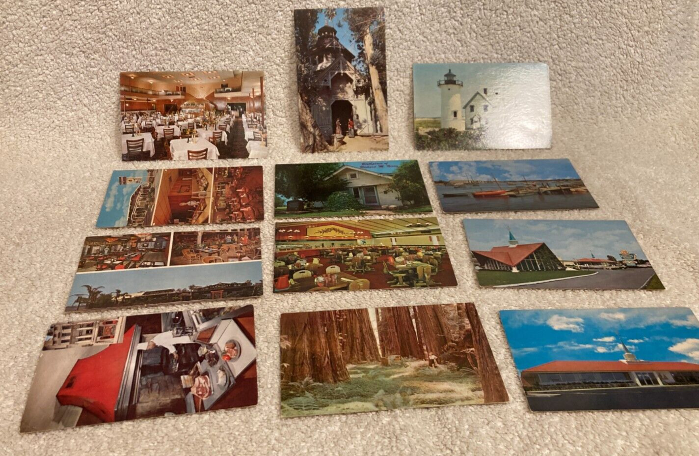 Lot of 12 Vintage Post Cards - Travels - As Is