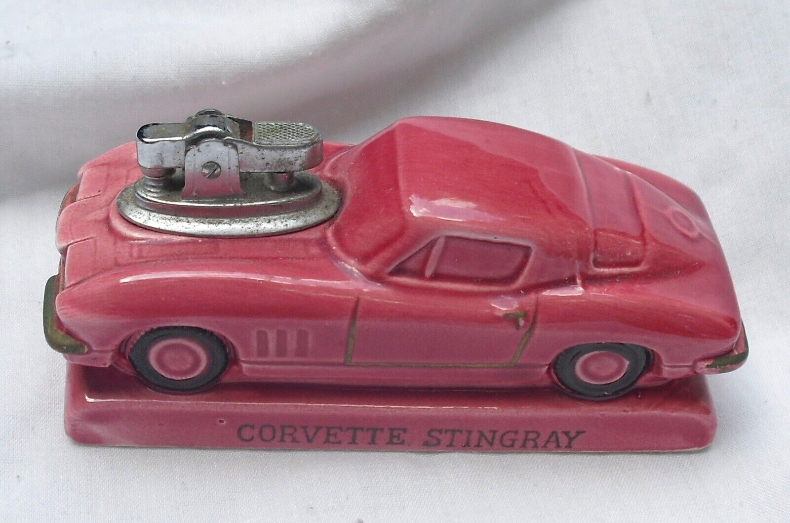 1965 Ceramic CORVETTE STINGRAY Cigarette Lighter