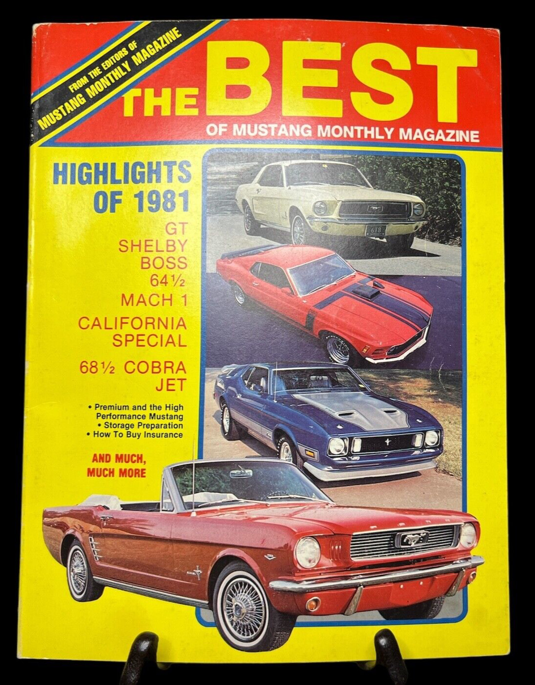MUSTANG The Best of  Monthly Magazine 1981 Vintage