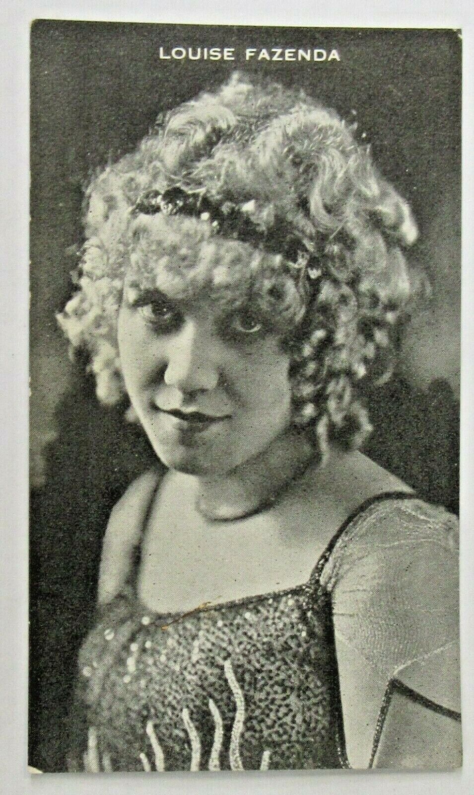 rare c1915 LOUISE FAZENDA silent movie star card THEDFORD\'S Chattanooga Medicine
