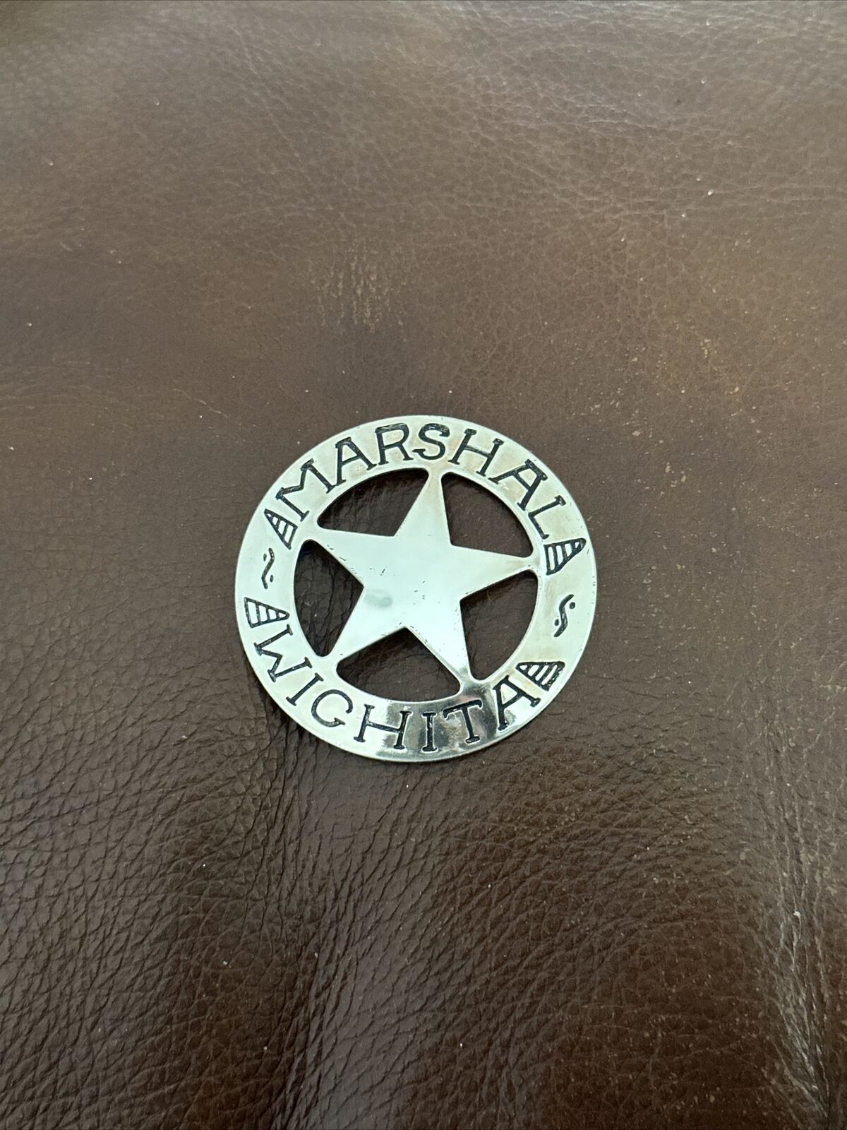 1987 Franklin Mint Marshal Wichita Sterling Silver Badge Shield Police 