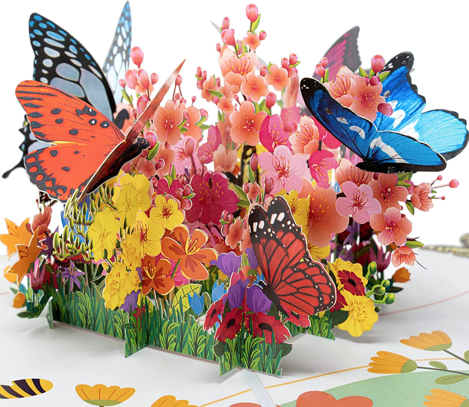 Butterflies Pop Up 3D Greeting Card, For Mothers Days, Fathers Day, Anniversary